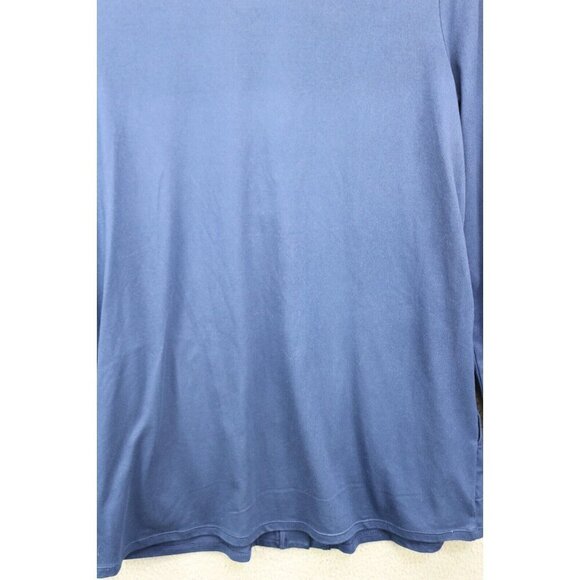 Cuddl Duds Flexwear Long Sleeve Button Up Cardigan-Size Small-Thumb Holes-Pocket - Picture 9 of 10